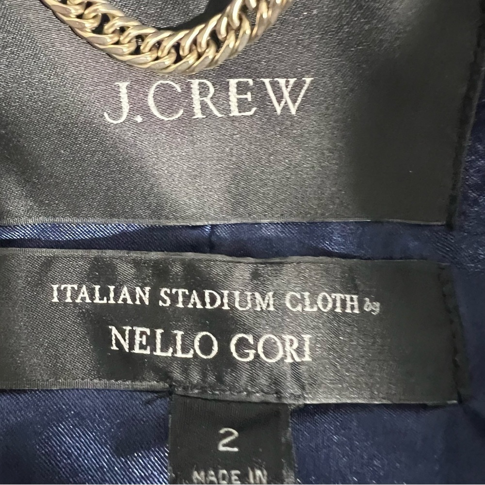 NWT J.Crew Chateau parka in Italian Stadium Cloth " Nello Gori" Size 2 - Picture 6 of 8